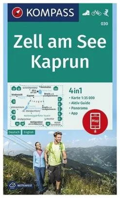 Kompass Carte Randonnée 030 Zell Am See, Kaprun