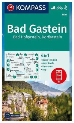 Kompass Carte Randonnée 040 Bad Gastein-Bad, Bad Hofgastein