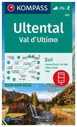 Kompass Carte Randonnée 052 Ultental / Val D'Ultimo