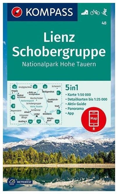 Kompass Carte Randonnée 48 Lienz, Schobergruppe, Parc National Hautes Tauern 3 Kompass Carte Randonnée 48 Lienz, Schobergruppe, Parc National Hautes Tauern