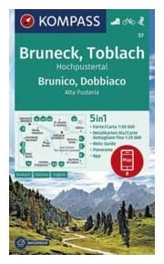 Kompass Carte Randonnée 57 Bruneck, Toblach, Hochpustertal