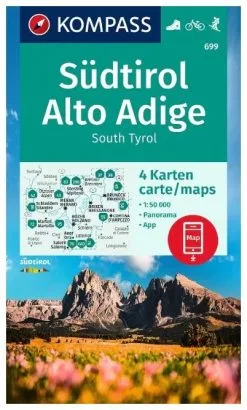 Kompass Carte Randonnée 699 Südtirol, Alto Adige