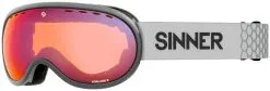 Sinner Vorlage S Matte Light Grey (Lens: Double Full Red Mirror Vent)
